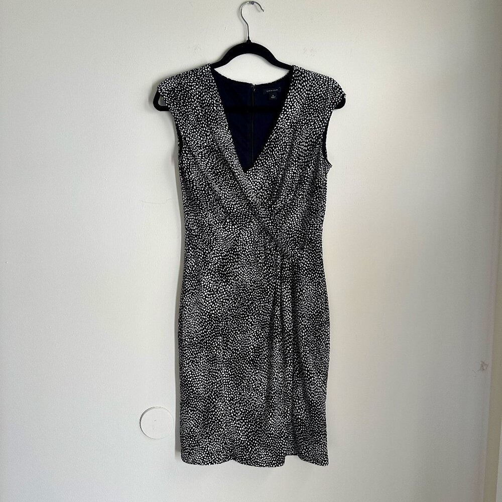 ANN TAYLOR Sleeveless Black & White Dress Size 4
